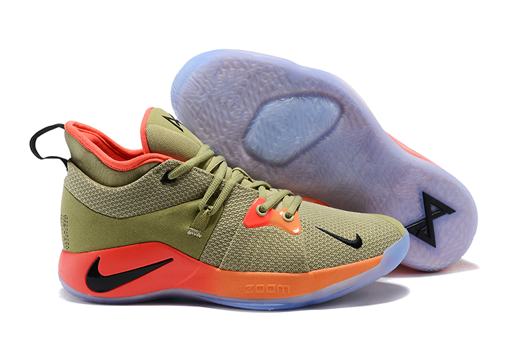 New Nike PG 2 Beign Orange Black Shoes